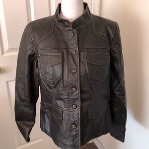 Stamp 10 Leather Jacket